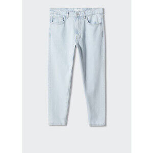 MANGO Mens Carrot-Fit Jeans Size 30 46IT - Inseam 26 bleach blue NWT